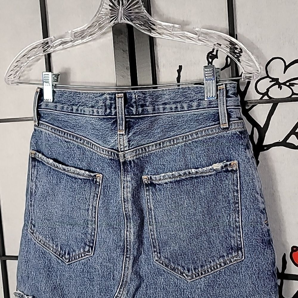 Agolde Quinn High Rise Denim Mini Skirt 25 - Picture 7 of 10